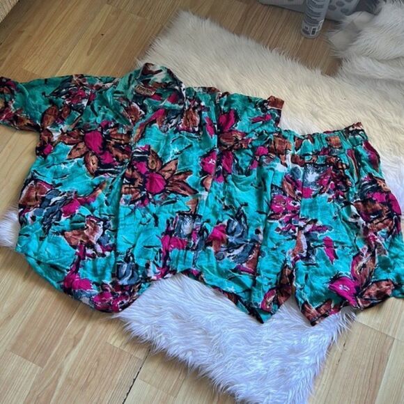 Forenza set of short blue tropical size M - Picture 2 of 8